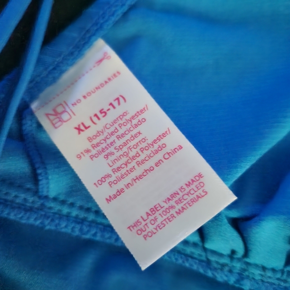 No Boundaries Blue Bikini Top - Picture 3 of 5